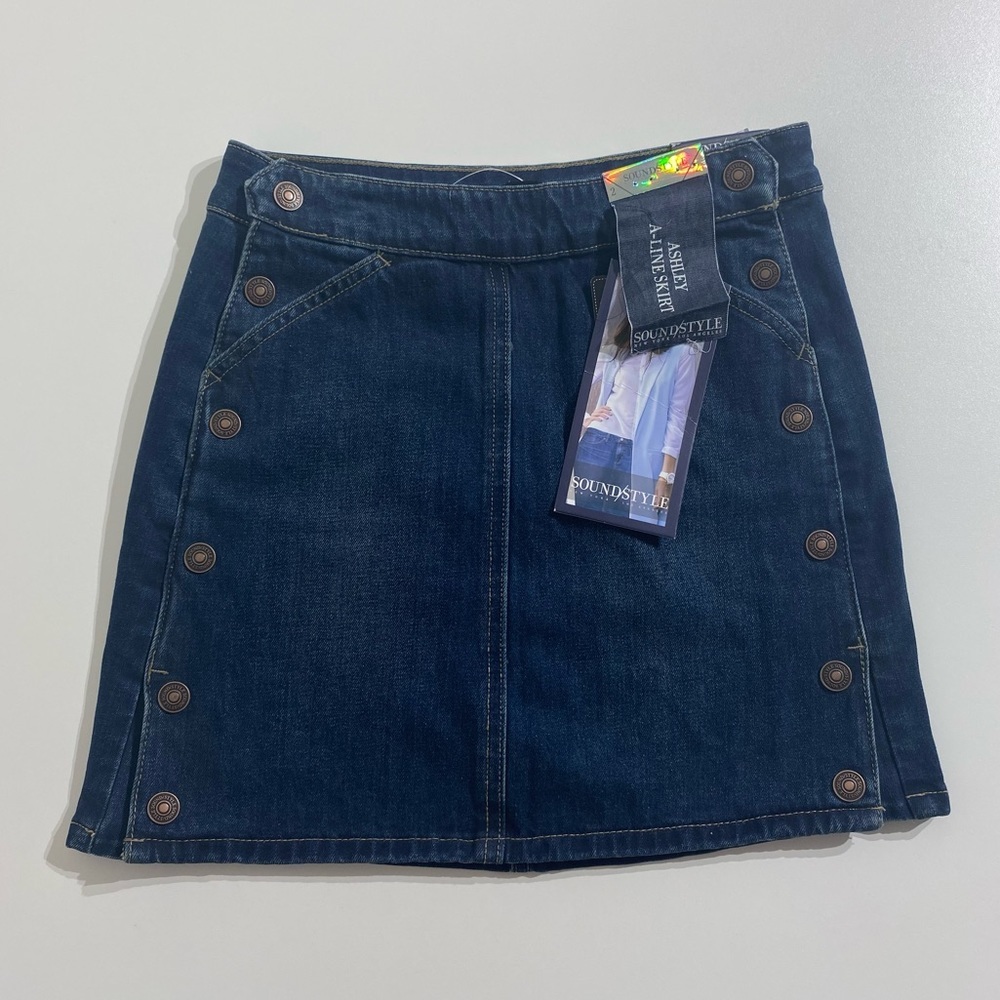 SOUND/STYLE Women’s Mini Denim Jean Skirt Size 2